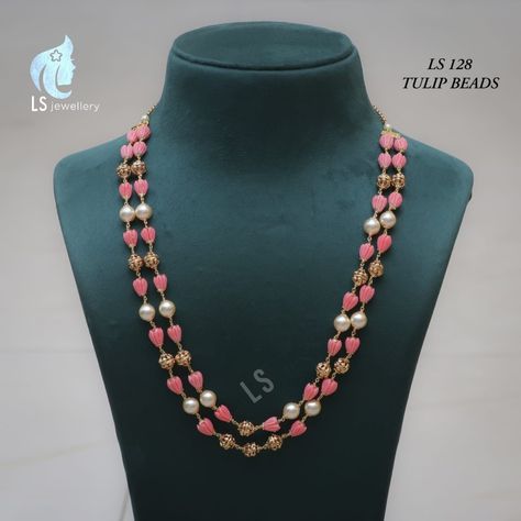 Coral Tulips, Tulip Beads, Coral Design, Beaded Necklace Designs, Beads Jewellery, Beaded Jewelry Patterns, Fashion Jewelry Earrings, Jewelry Design Necklace, My Photo Gallery