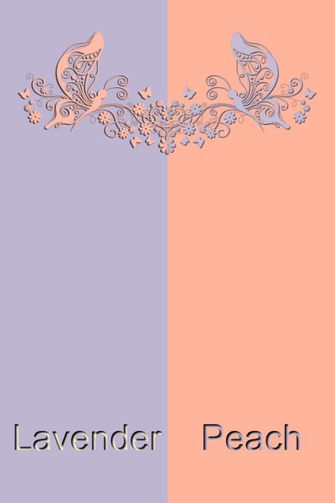 Colors That Match With Lavender, Peach Lavender Aesthetic, Peach And Lavender Bedroom, Combination With Lavender Color, Lavender Peach Color Palette, Colour Combination With Peach, Peach Color Combinations Outfit, Peach Contrast Colour, Peach Combination Color