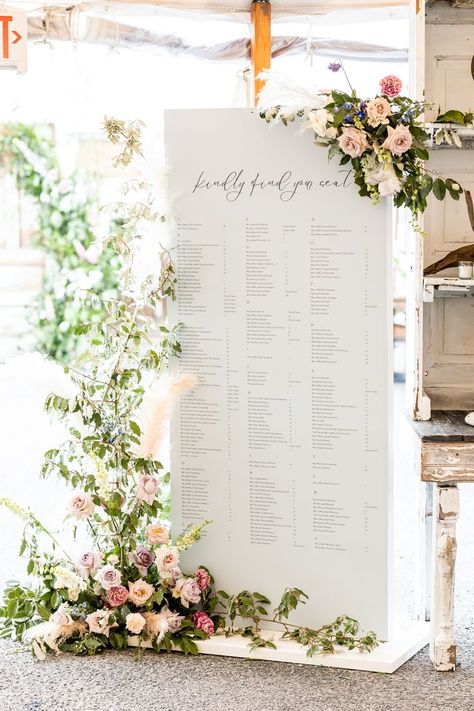 Statement Seating Chart, Wedding Seating Chart Florals, Whimsical Wedding Seating Chart, Garden Party Wedding Seating Chart, Whimsical Seating Chart, Affordable Seating Chart, Seating Chart With Flowers, Romantic Seating Chart, Seating Chart Florals