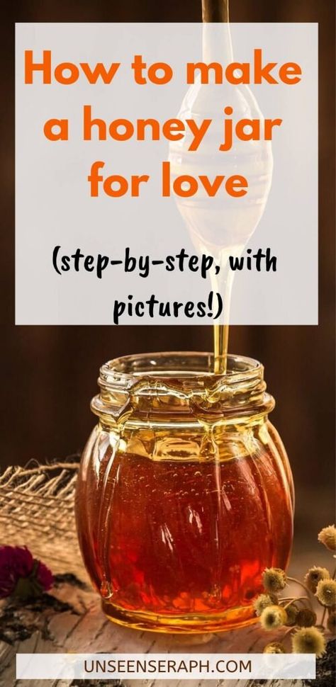 How To Make A Honey Jar For Love (With Pictures) — Unseen Seraph Honey Jar Spell, Hoodoo Magic, Ceremonial Magick, Hoodoo Spells, Easy Love Spells, Love Jar, Jar Spells, Traditional Witchcraft, Honey Love