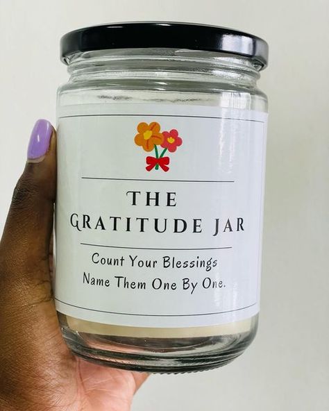 Positive Jar Ideas, Gratitude Box Ideas, Gratitude Jar Ideas, Grateful Jar, Gratitude Gifts, Bible Study Template, Gratitude Jar, Pioneer Gifts, Jar Ideas