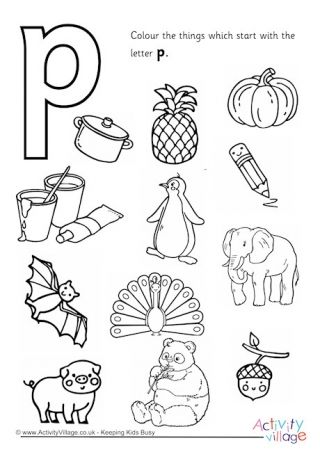 Initial Letter Colouring Pages P Worksheets For Kindergarten, Letter P Worksheets For Preschool, Letter P Preschool, Letter P Activities For Preschool, Letter P Craft, P Worksheet, Initial Sounds Worksheets, Preschool Worksheets Free, Free Printable Preschool Worksheets