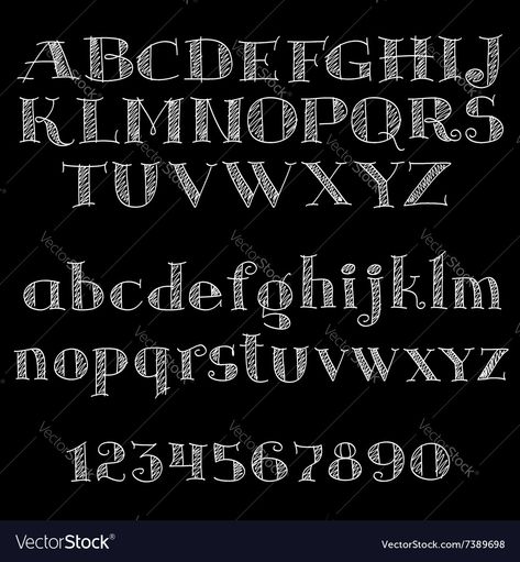 or type alphabet on blackboard Vector Image Alphabet Fonts Free Printable, Chalk Lettering Alphabet Fonts, Hatching Sketch, Chalkboard Hand Lettering, Blackboard Lettering, Chalkboard Art Fonts, Chalk Fonts, Typographie Logo, Type Alphabet