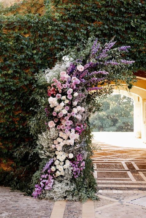 Maximalist Wedding Decor Style Trend - sweetblossomweddings.com Wedding Installations, Ceremony Installation, Maximalist Wedding, Enchanted Forest Wedding Theme, Wedding Walkway, Fake Flowers Decor, Ceremony Styling, Palm Wedding, Forest Theme Wedding