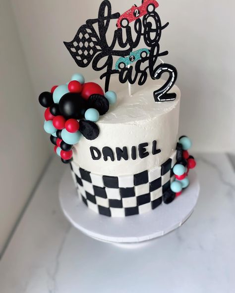 My baby boy is 2 🥺🏁💙 I can’t believe! Time really flies 🥺 Two Fast theme cake 🏁🏎️💙❤️ #cake #cake #twofastcake #cakeofinstagram Two Fast Too Curious Birthday Cake, 2 Fast 2 Furious Birthday Cake, Two Fast Two Curious Birthday Cake, Two Fast Photoshoot, 2 Fast 2 Curious Birthday Cake, Race Track Birthday Cake, Fast One Birthday Cake, Two Fast Birthday Cake, Two Fast Theme