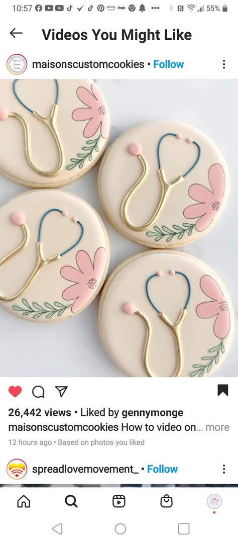 Labor And Delivery Cookies, Nurse Cookies Decorated, Med School Cookies Decorated, Pharmacy Royal Icing Cookies, Nurse Retirement Cookies Decorated, Stethoscope Cookies, Nurse Theme Cookies, Medical Decorated Cookies, Doctor Cookies Med School