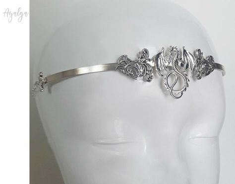 Woodland Tiara, Elf Tiara, Medieval Crown, Princess Charming, Fantasy Style, Wolf Necklace, Gra O Tron, Dragon Necklace, Magical Jewelry