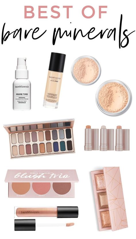 best of bareMinerals - all of the cult-favorite Bare Minerals makeup products! Such an underrated makeup brand with so many beautiful products. Lots of great gift ideas too! #makeup #bareminerals #beautyblogger #beauty #foundation #motd #makeuplooks #makeuptips #beautytips #beautybrand Bare Minerals Makeup, Natural Hair Mask, Boost Hair Growth, Get Rid Of Blackheads, Bare Minerals, Makes You Beautiful, Great Gift Ideas, Face Scrub, Makeup Brands