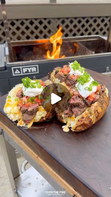 Carne Asada Baked Potato Recipe, Carne Asada Loaded Baked Potato, Carne Asada Potatoes, Carne Asada Baked Potato, Pan Fry, Baked Potato Recipes, Lime Peel, Jacket Potato, Loaded Potato