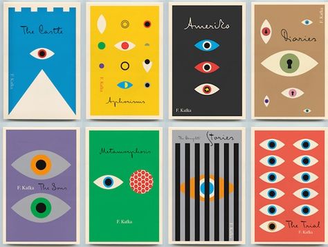 The Works of Franz Kafka by Franz Kafka. Designer: Peter Mendelsund. Art Director: Peter Mendelsund. #bookcover Franz Kafka Books, Book Series Design, Buch Design, Font Shop, Graphisches Design, Best Book Covers, Book Jacket, Editorial Illustration, An Eye