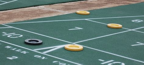 Shuffleboard Diy, Shuffleboard Court, Outdoor Shuffleboard, Tennis Court Design, Backyard Ice Rink, Backyard Court, Camp Projects, Shuffle Board, How To Build A Fire Pit