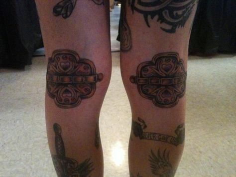 behind the knees hinges Behind Knee Tattoo, Behind The Knee Tattoo, The Knee Tattoo, Knee Tattoos, Knee Tattoo, Tattoo Me, My Tattoos, Body Mods, Leg Tattoos