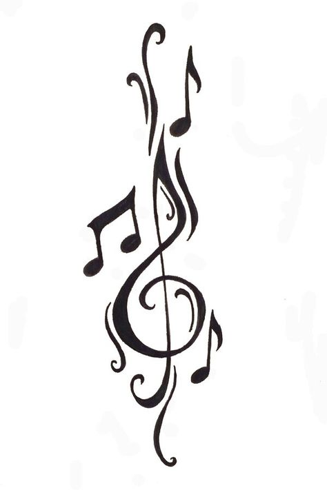 Love the idea since my life revolves around music. Music Notes Drawing, Tattoo Wallpaper, Music Notes Tattoo, Tattoo Placements, Music Notes Art, Music Note Tattoo, Kunst Tattoos, Tattoo Trend, Music Tattoo Designs