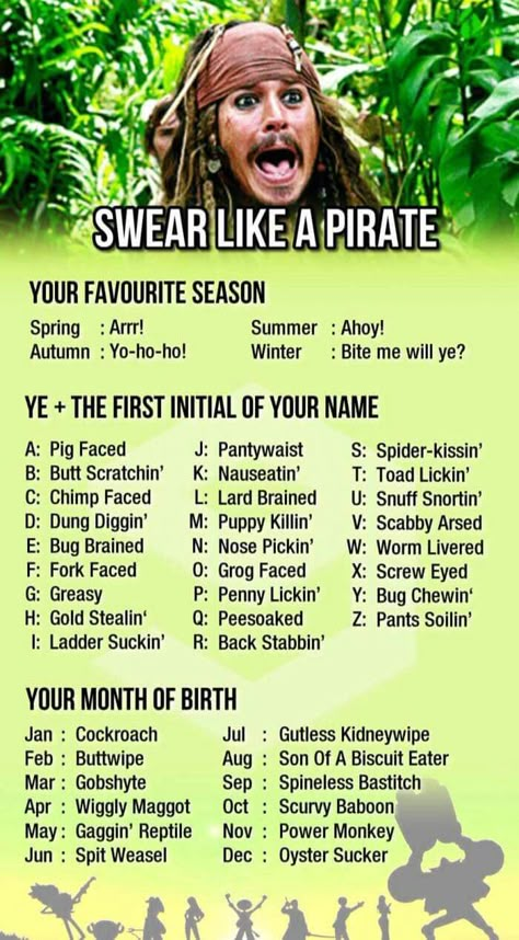 humor humorous humorously humorse humoral humored humores humorer humors humore humor lover Funny Name Generator, Jack Sparrow Quotes, Birthday Scenario, Kaptan Jack Sparrow, Fantasy Names, Pirate Day, Interactive Posts, Funny Names, Bite Me