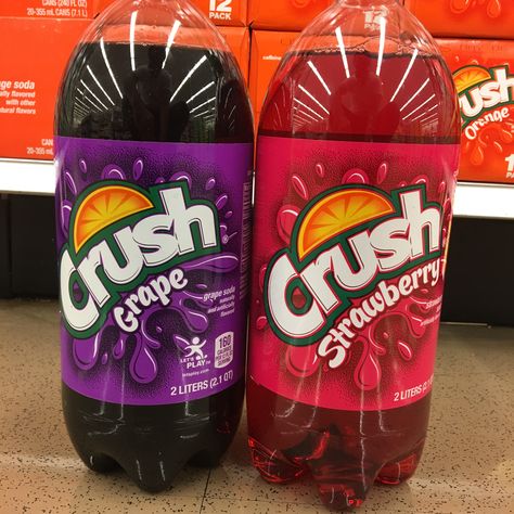 Strawberry Crush, Grape Crush, Crush Soda, Orange Soda, Package Design, Beverage Can, Packaging Design, Grapes, Snack Recipes