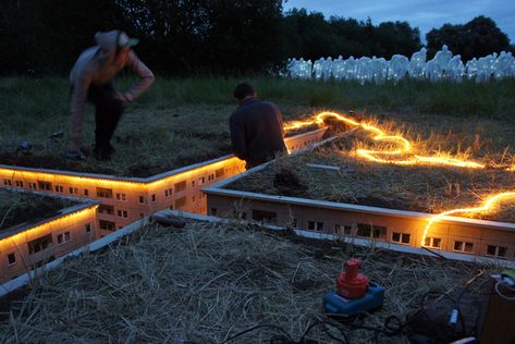 EVOL: underground city at ms dockville Underground City, Street Art Utopia, Underground Cities, Best Street Art, Hamburg Germany, City Design, Sculpture Installation, Land Art, Street Artists