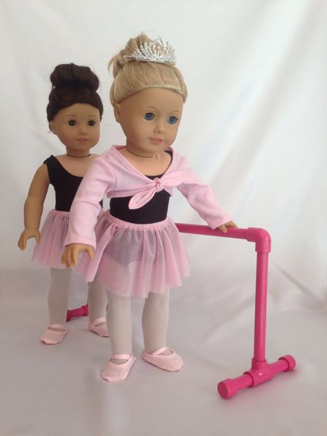 American Girl Ballet, Leotard Skirt, My Life Doll Clothes, Dance Outfits Ballet, Girls Sports Clothes, Ballet Outfit, Bitty Baby Clothes, Ballet Doll, American Girl Wellie Wishers