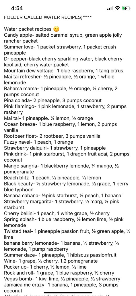 Drink Mix Organization, Dirty Water Recipes, Fancy Water Recipes, Water Mixes Recipes, Water Tock Recipes, Powdered Drink Mix Recipes, Water Drink Mix Combinations, Water Flavor Ideas, Water Combos