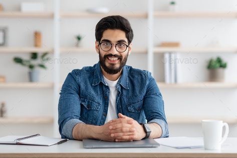 Sitting Behind Desk Reference, Man Sitting At Desk, Workplace Rules, Sitting At Desk, Cool Car Backgrounds, Home Office Interior, In Home Office, Photos People, Office Assistant