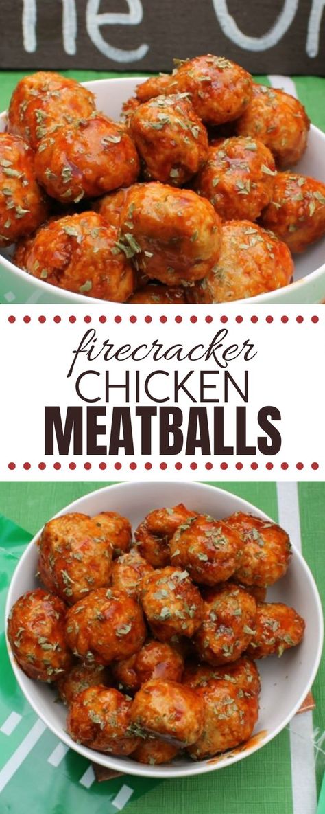 Meatballs Videos, Firecracker Chicken Meatballs, Spicy Meatballs Recipe, Spicy Chicken Meatballs, Chicken Meatballs Recipe, Firecracker Chicken, Spicy Meatballs, Chicken Meatball, Chicken Meatball Recipes