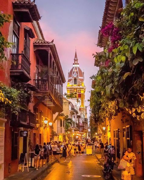 South America en Instagram: “Balmy nights in Cartagena 💜 @dashleyworldtour says Cartagena officially has our ♥️ Cartagena de Indias, Colombia #discoversouthamerica” Cartagena Colombia Travel, Latin America Travel, Only Aesthetic, Colombia South America, Colombia Travel, Dream Destinations, America Travel, Travel Aesthetic, South America