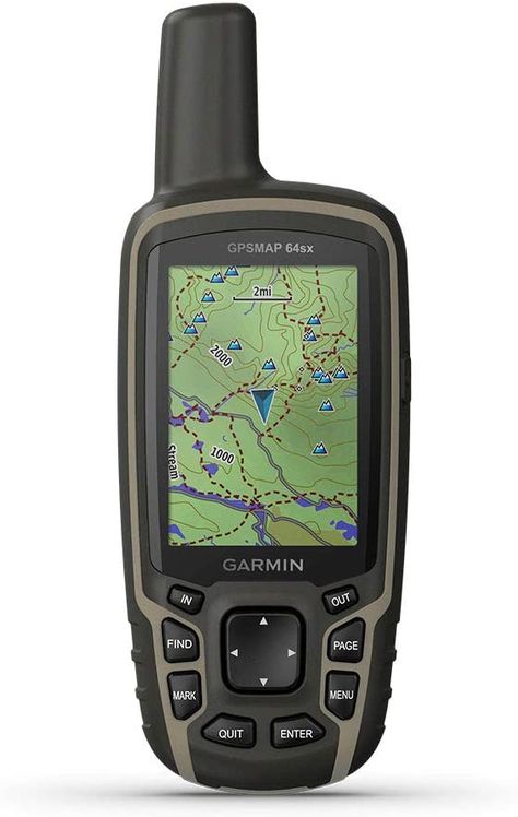 Gps Map, Altimeter, Geocaching, Color Display, Wireless Technology, Hiking Gear, Usb Cable, Black And Tan, Compass