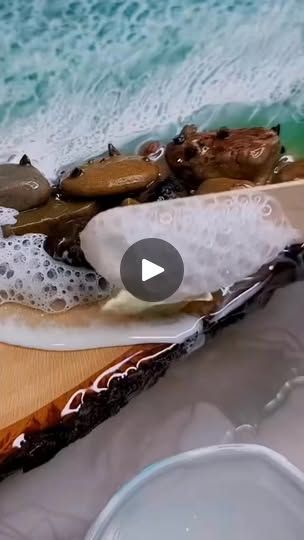 536K views · 7.2K reactions | Awww 🤭♥️ #epoxybank #epoxy239 #epoxywood #epoxytable #resinaepoxi #resinartist #resin #resinart #resinartwork #resincraft | Epoxy World Arts Easy, Pottery Tutorials, Mackenzie Childs Inspired, Shell Painting, Painting Resin, Foam Clay, River Tables, Epoxy Projects, Resin Miniatures