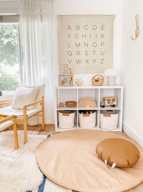 Shop Mini Floor Cushion and other curated products on LTK, the easiest way to shop everything from your favorite creators. Toy Area In Living Room, Minimalist Playroom, Kids Playroom Storage, Playroom Storage, Playroom Design, Floor Cushion, Kids Playroom, Nurseries, Floor Cushions