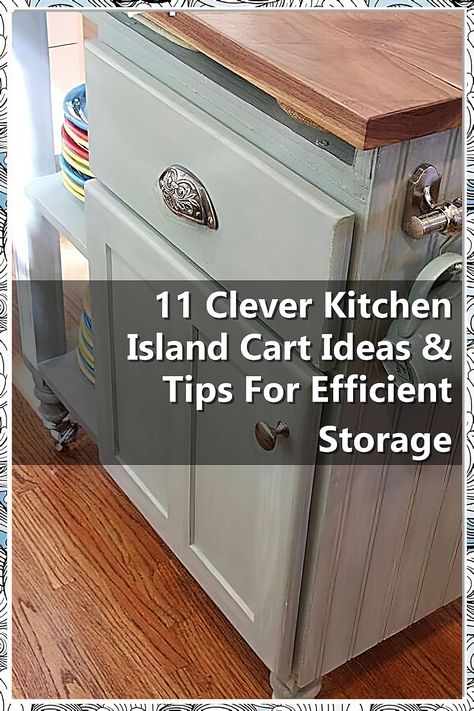 Looking to maximize storage in your kitchen? Check out these 11 clever kitchen island cart ideas and tips for efficient storage. From extra shelves to hidden compartments, these solutions will help you make the most of your space. Whether you have a small kitchen or just want to be more organized, these kitchen island cart ideas are sure to inspire you. Functional Kitchen Island, Cart Ideas, Island Cart, Extra Shelf, Maximize Storage, Kitchen Island Cart, Hidden Compartments, Efficient Storage, Entertainment Space