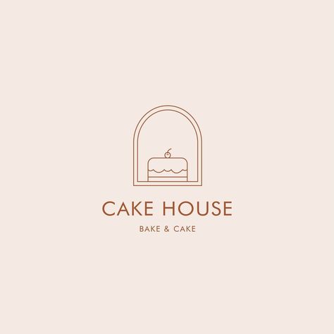 Pastry Logos Ideas, Logo Design For Sweets, Baked Logo Design, Bakery Cafe Logo Ideas, Cakery Logo Design Ideas, Design Bakery Logo, Cupcake Logo Design Graphics, Logo For Cake Shop, Logo Design Bakery Ideas