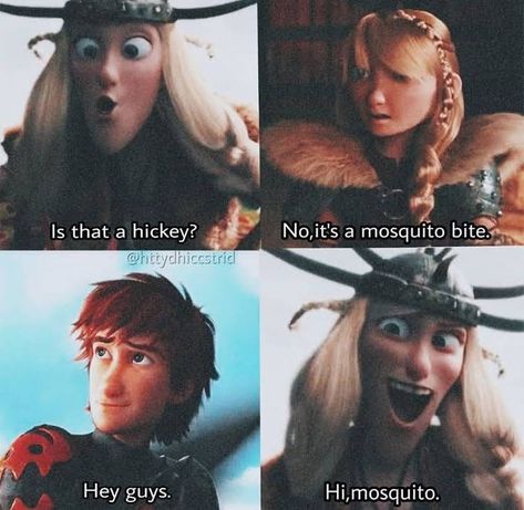 Jack Frost X Hiccup, Hiccup Fanart, Funny Httyd, Hicks Und Astrid, Dragon Funny, Httyd Funny, Astrid Hiccup, Train Dragon, Dragon Memes