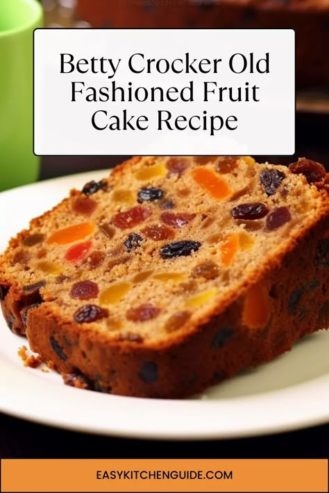 Discover Betty Crocker Old Fashioned Fruit Cake Recipe, blending plump apricots, dates, nuts, and candied fruits perfectly. Light Fruit Cake Recipe Christmas, Old Fashioned German Fruit Cake, Classic Fruit Cake, Christmas Fruit Cake Recipe Traditional, Christmas Fruit Bread Recipes, Betty Crocker Fruit Cake Recipe, Old Fashion Fruit Cake Recipe, Easy Fruitcake Recipes, Fruitcake Recipes Traditional