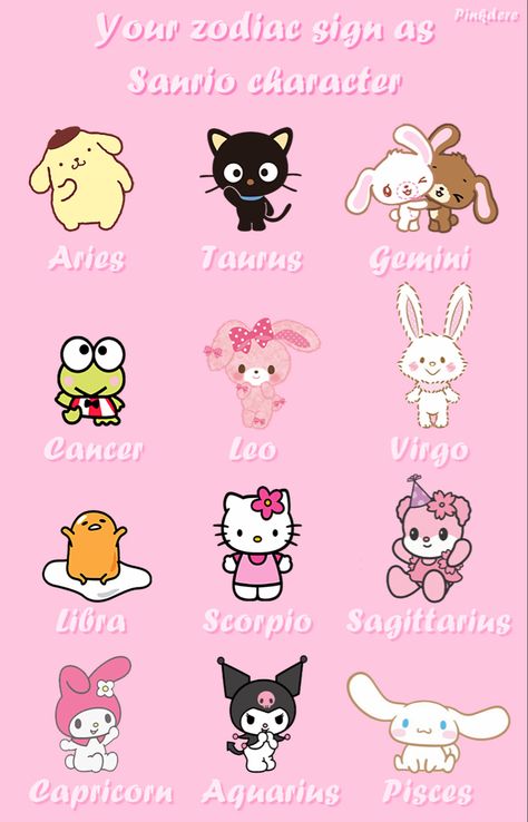 Hello Kitty Characters, Sanrio Wallpaper, Little Twin Stars, Sanrio Characters, Zodiac Sign, Zodiac Signs, Twins, Hello Kitty, Kitty