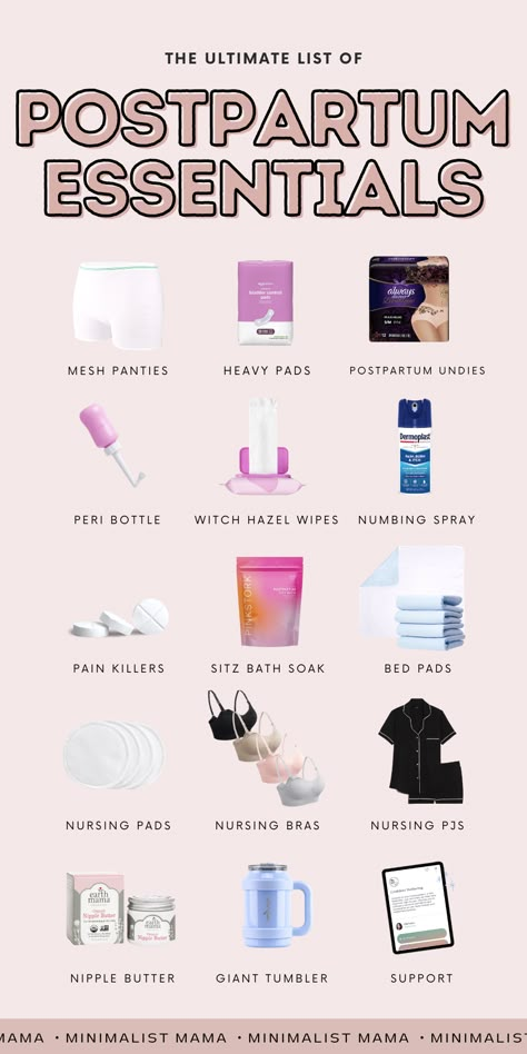 Wondering which postpartum essentials to add to your pregnancy checklist of stuff to stock up on? Here are the postpartum must-haves that I WISH I had on hand after giving birth during my first pregnancy! Postpartum Kit, First Time Mom Tips, Diy Postpartum, Postpartum Recovery Kit, Mom Checklist, Postpartum Must Haves, Essential List, Postpartum Care Kit, Postpartum Essentials