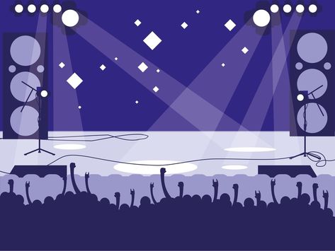 Concert Stage, Rock Concert, Vector Art, Vector Free, Illustration Art, For Free, Clip Art, Concert, Movie Posters