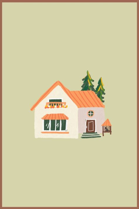 Beautiful House Graphic; Humble Abode. House Graphic, Beautiful Cottages, Beautiful House, Humble Abode, Simple Living, Beautiful Homes, Cottage