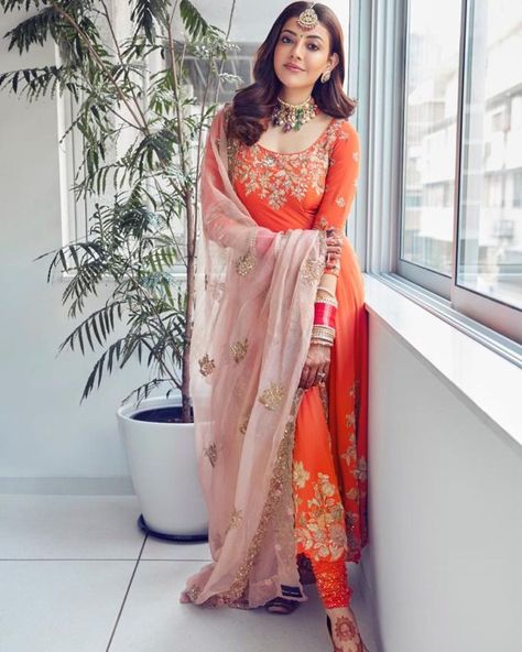 Shyamal And Bhumika, Bride Suit, Newly Wed, Kajal Agarwal, Ethnic Outfits, Dress Indian Style, Suit Designs, Bridal Outfits, Image Hd