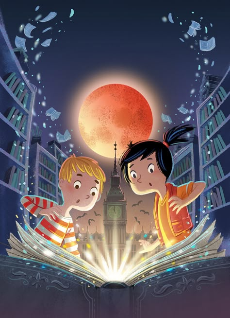 Charlene Chua, illustration | Children's illustrator, Canada - Lost Library Lost Library, Magic Library, Childrens Poems, Illustration Children, Library Posters, Illustration Art Kids, Graphic Design Infographic, Childrens Books Illustrations, Book Illustration Art