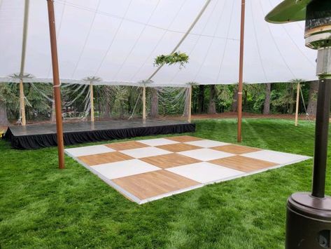 Dance floor checkered white/wood rentals Kalamazoo MI | Where to rent dance floor checkered white/wood in Battle Creek, South Haven, St. Joe, and Kalamazoo Michigan Green Checkered Dance Floor, Wood And White Checkered Dance Floor, Checkerboard Dance Floor Wedding, Checkered Dance Floor Wedding, Diy Wedding Dance Floor, Checkered Dance Floor, Diy Outdoor Weddings, Kalamazoo Michigan, South Haven