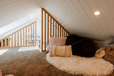 Lara Tiny House Comes With Ground Floor Bedroom and a Loft Tiny House Sleeping Loft, Tiny House Loft Bedroom, Witch Hut, Tiny House Bedroom, Attic Loft, Tiny House Loft, Tiny House Inspiration, Sleeping Loft, Colorado Homes