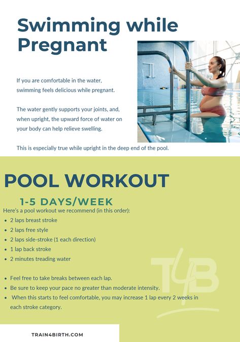 Swimming Pregnant Workout, Swimming Pregnant, Pregnancy Swim, Pregnant Swimming, Swimming While Pregnant, Pool Excercises Workouts, Exercise When Pregnant, Pregnant Workout, Maternity Fitness