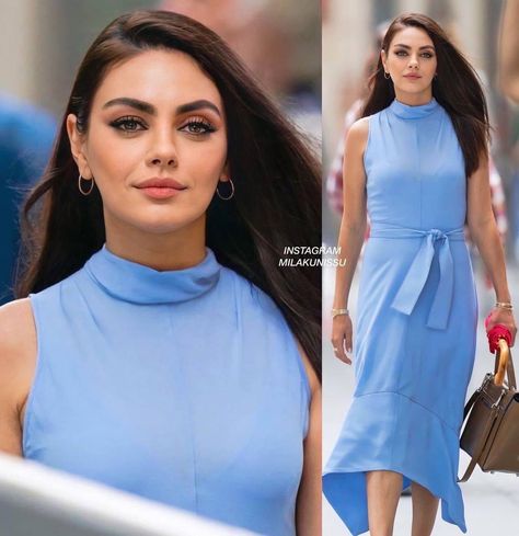 Mila Kunis Seasonal Color, Mila Kunis Color Analysis, Mila Kunis 2023, Mila Kunis 2022, Mila Kunis Fashion, Mila Kunis Outfits, Businesswoman Style, Mila Kunis Makeup, Mila Kunis Photoshoot