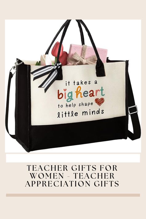 canvas Imported Polyester lining Zipper closure Dry Clean, Hand Wash TEACHER APPRECIATION GIFTS FOR WOMEN: Express your love & gratitude to your Teachers with our Teacher Bag. She will definitely be surprised and delighted when receiving this gift. Suitable for Teacher such as Teacher Christmas Gifts For Women, Daycare Teacher Christmas Gifts, Teacher Gifts For Christmas, Christmas Gifts for Teachers or End of Year Teacher Gifts, Gifts for Teachers End of Year Teacher Gift & Retirement Gifts #ad Teacher Coworker Gifts, Teachers Appreciation Week Gifts, Teacher Retirement Gifts, Back To School Gifts For Teachers, Teacher Birthday Gifts, Art Teacher Gifts, Teacher Birthday, Teacher Bags, Retirement Gifts For Women