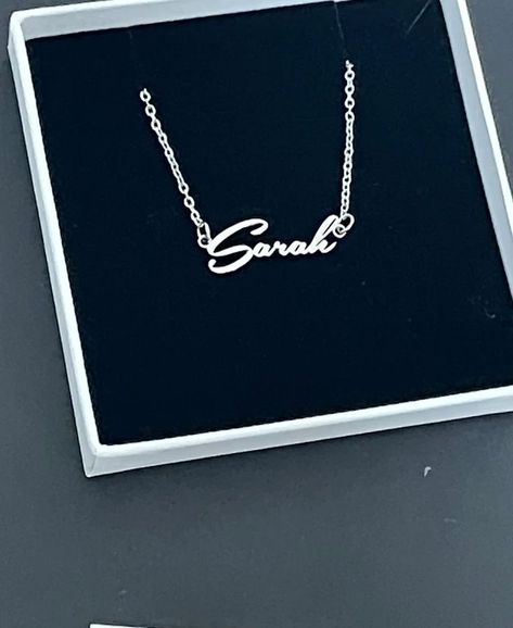 Name Chain, Silver Design, Custom Name Necklace, Chain Silver, Chain Design, Name Jewelry, Name Necklaces, Ring Style, Necklace Sterling Silver