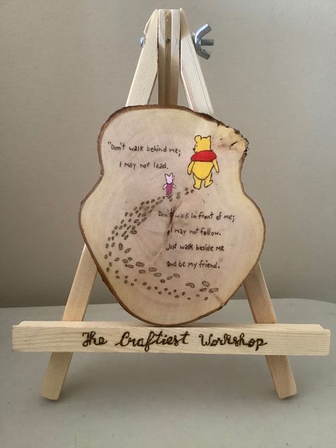 Christmas Pooh Bear, Beginner Wood Burning, Winnie The Pooh And Piglet, Tiger Wood, Pooh And Piglet, Woodburning Projects, Pyrography Art, Pooh Bear, Christmas 2023