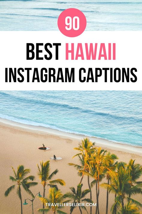 Best Hawaii Instagram captions & quotes Hawaii Quotes For Instagram, Hawaii Captions Instagram, Hawaii Instagram Captions, Beach Insta Captions, Caption Untuk Instagram, Hawaii Quotes, Hawaiian Quotes, Hawaii Instagram, Visiting Hawaii