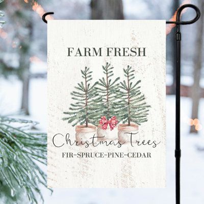 Trees Garden, Farm Fresh Christmas Trees, Planter Window, Happy Cow, Seasonal Candles, Candle Wall Decor, Garden Flag Stand, Fresh Christmas Trees, Garden Girls