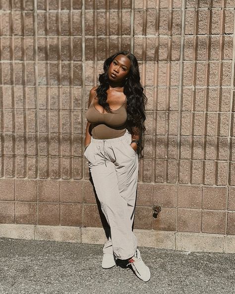 pov: you found a wall that matches your outfit 🥥🤎 This @shapellxofficial corset bodysuit is my current obsession, it’s so flattering! 😍😍 use code vicky15OFF for 15% off all products at @shapellxofficial — no minimum purchase required 🫢🫶🏾 Link in bio 🔗 - - Corset bodysuit, shapewear, bodysuit outfits, styling parachute pants, neutral outfits inspo, casual outfits inspo, shapewear inspo, Shapellx, skims dupe #explore #explorepage #shaperwear #corsetbodysuit #bodysuitoutfit #parachutepants... Shaper Wear, Outfits Styling, Bodysuit Shapewear, Neutral Outfits, Corset Bodysuit, Current Obsession, Body Suit Outfits, Shapewear Bodysuit, Neutral Outfit