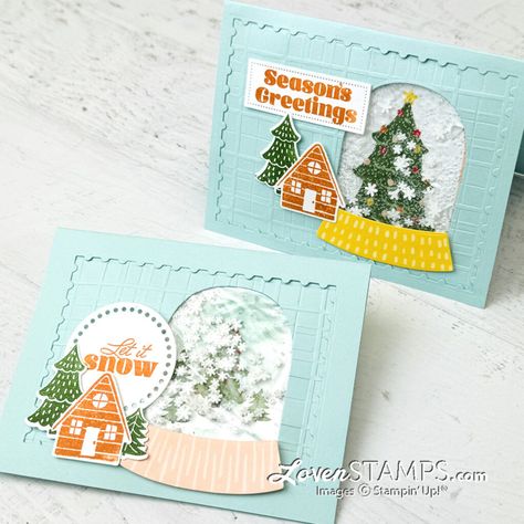 Su Snowy Wonder Bundle, Stampin Up Shaker Cards Tutorials, Shaker Cards Tutorial, Stampin Up Christmas, Su Cards, Shaker Cards, Snowy Day, Christmas Cards To Make, Card Kits