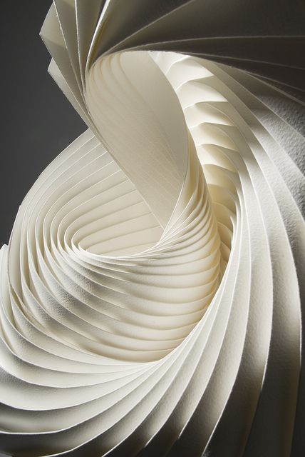 Vortex 1 by Richard Sweeney .uk, via Flickr. Available by commission Richard Sweeney, Abstract Art 3d, Architecture Origami, Dynamic Aesthetic, White Sculpture, Dynamic Artwork, Paper Sculptures, Dynamic Movement, Paper Artwork